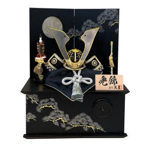 久月 五月人形 ケース飾り ケース入り 5月人形 コンパクト 兜飾り 金