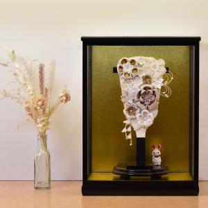 正規品！日本人形の羽子板飾り はご板ガラスケース入り 羽子板ケース入り飾りセット【A1807】インターネット店だけ☆限定販売