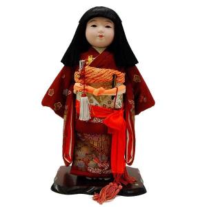 市松人形13号 駒 正絹 刺繍赤 雪輪 女の子 いちまつ人形 : 鯉のぼり