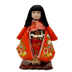 市松人形13号 駒 正絹 刺繍赤 雪輪 女の子 いちまつ人形 : 鯉のぼり