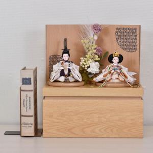 雛人形 ひな人形 お道具 25号 6品 木製 緑 かわいい おしゃれ モダン