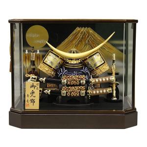 五月人形 兜飾り コンパクト 兜 ガラスケース飾り kabuto 富岳 165-712