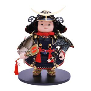 久月 五月人形 ケース飾り ケース入り 5月人形 コンパクト 兜飾り 金
