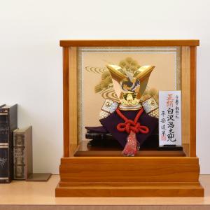 五月人形 兜飾り コンパクト 兜 ガラスケース飾り kabuto 富岳 165-712