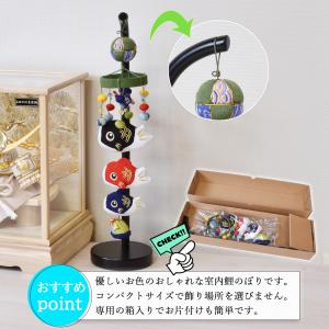 鯉のぼり 室内 こいのぼり 一本吊り 極小 青...の詳細画像1