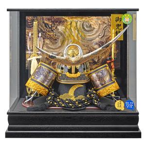 五月人形 兜飾り コンパクト 兜 ガラスケース飾り kabuto 富岳 165-712