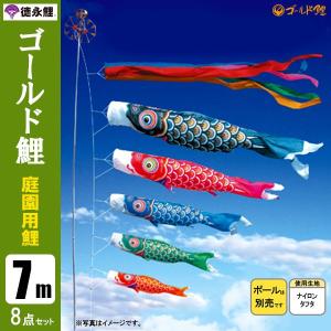 徳永鯉のぼり 吉兆鯉セット5m 6点 こいのぼり 【送料無料】 : アークス