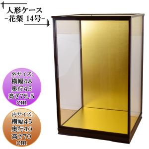 人形ケース ガラス人形ケース 幅 間口45奥行40高85cm(ガラス寸法）内