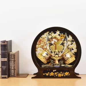 五月人形 兜飾り コンパクト 兜 ガラスケース飾り kabuto 富岳 165-712