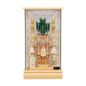 破魔弓 コンパクト 初正月 おしゃれ かわいい 破魔矢 ミニ ケース入 ケース飾り お祝い 白木 男の子 檜 大和 10号 組子柄 ガラス 1215-10-010 2026