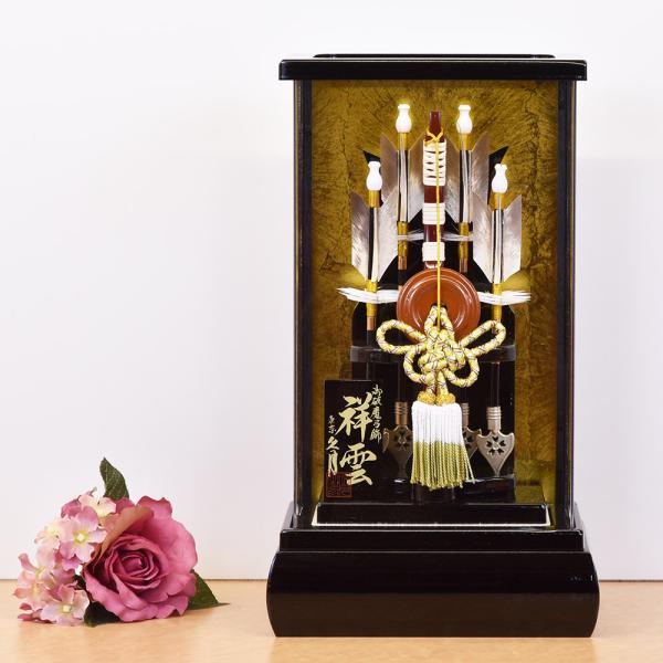 破魔弓 久月 コンパクト ミニ 破魔矢 初正月 9号 アクリルケース おしゃれ 破魔矢 正月飾り モ...