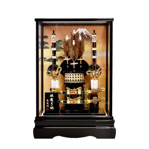 破魔弓 お祝い 破魔矢飾り ケース飾り コンパクト 10号 花梨 風雅