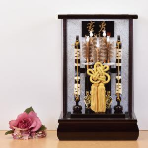 破魔弓 コンパクト 破魔矢飾り アクリルケース 8号 男の子 お祝い 初正月飾り コンパクト 豪勇 モダン かわいい おしゃれ ケース飾り 初節句 2022 a1matu22-79