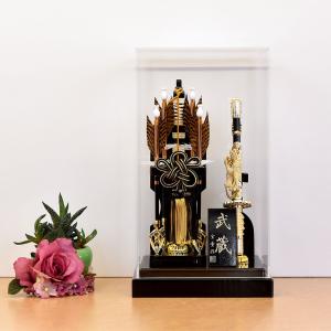 破魔弓 お祝い 8号 アクリル 武蔵 アクリルケース おしゃれ