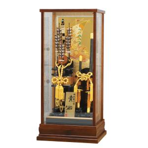 久月 破魔弓 18号 優雅 本籐巻 オルゴール付き ガラスケース飾り 初