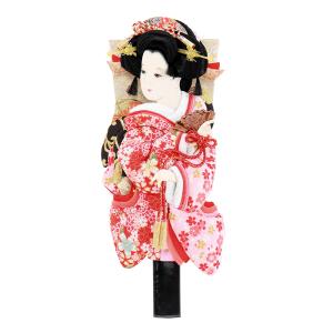 手作り　羽子板　道成寺　羽2個付 羽子板 お祝い 羽子板飾り 初正月 「選べる6種類」 黒 17号 小町