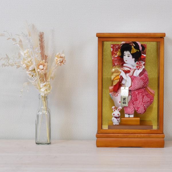 羽子板 コンパクト 初正月 お祝い ピンク かわいい おしゃれ 初正月飾り 羽子板飾り ガラス ケー...