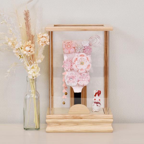 羽子板 コンパクト おしゃれ つまみ細工 ミニ ピンク 白 ベージュ かわいい 初正月 マンション ...