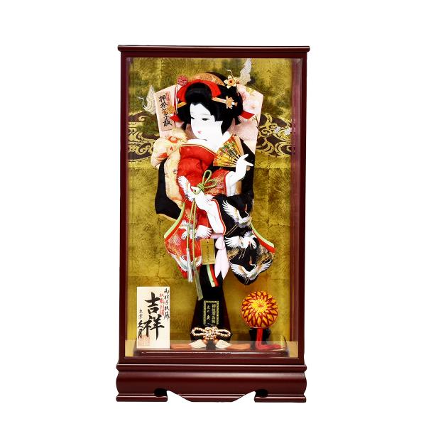 羽子板 久月 かわいい お祝い 初正月 羽子板飾り 高級 コンパクト ケース飾り 板ケース入 鶴寿 ...