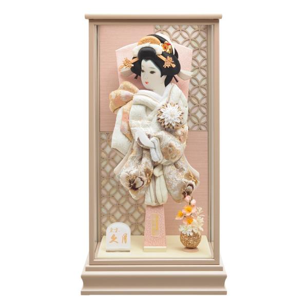 羽子板 久月 コンパクト マンション お祝い おしゃれ 初正月 羽子板飾り 白 ベージュ ケース飾り...