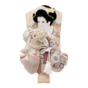 羽子板 単品 コンパクト かわいい おしゃれ 7号 (高さ約21cm) 初正月飾り モダン ミニ 羽子板飾り 振袖 金彩 美月 k-8 2026