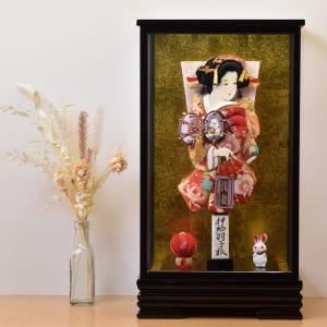 羽子板 刺繍 ピンク 絞り お祝い 初正月 羽子板飾り ガラス ケース飾り