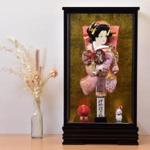 羽子板 お祝い 初正月 羽子板飾り 15号 赤 かわいい ミニサイズ ガラス