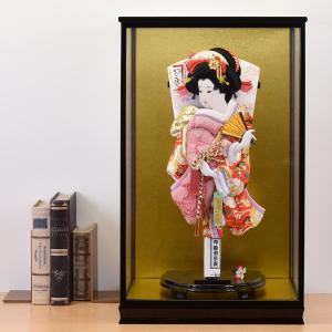 羽子板 刺繍 絞り 鹿の子 ピンク お祝い 初正月 羽子板飾り ガラス