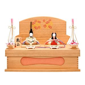 雛人形 一秀 木目込み ひな人形 収納飾り 親王飾り コンパクト ミニ お雛様 初節句飾り おしゃれ 小さい ミニ お雛様 おひな様 2024 24-h12-5