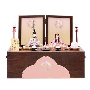 雛人形 コンパクト おしゃれ お祝い ひな人形 親王 収納飾り 収納箱 2