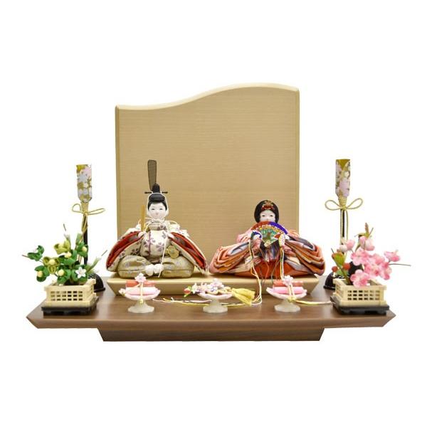 雛人形 コンパクト ひな人形 親王飾り 平飾り ミニ お雛様 JIN雛 シリーズ
