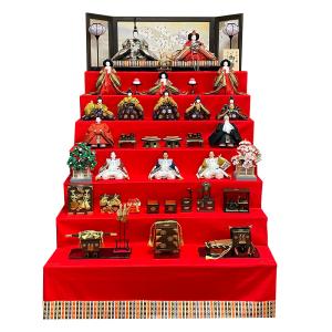 雛人形 松寿作 段飾り 15人飾り 7段飾り ミ...の商品画像