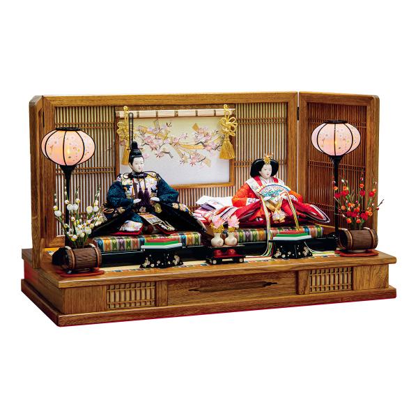 雛人形 おしゃれ かわいい 大型 欄間調 ひな人形 初節句 お雛様 お祝い 雛祭り 平安豊久 小十番...