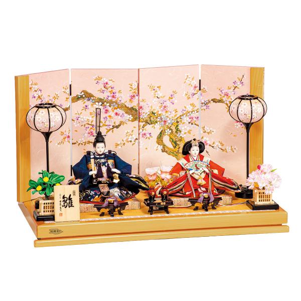 雛人形 おしゃれ かわいい ひな人形 初節句 お雛様 桧 お祝い 檜 雛祭り 平安豊久 ひのき 小三...
