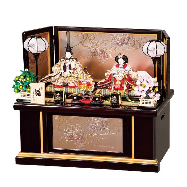 雛人形 収納飾り おしゃれ かわいい 彫金細工 ひな人形 初節句 お雛様 お祝い 雛祭り 平安豊久 ...