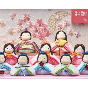 雛人形 ケース入り 丸型 円 コンパクト ちり...の詳細画像5