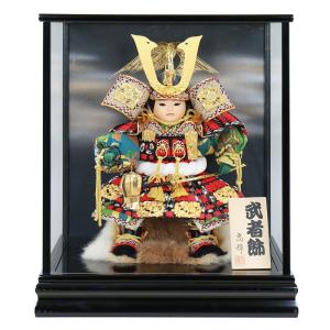 久月 五月人形 子供大将ケース飾り 6号 すこやか 若大将取付ケース