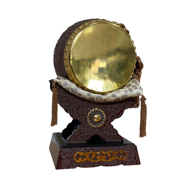 五月人形用 前飾り 太鼓 60号 本金 本皮 倉庫管理品 展示品 アウトレット品 インテリア モダン