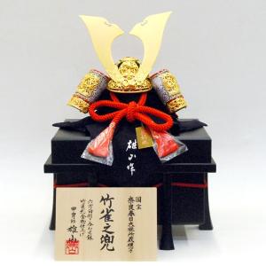 五月人形 単品 兜飾り かぶと 竹雀 雄山作 kabuto-49｜jinya