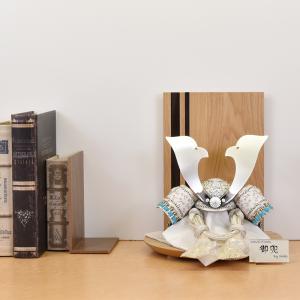 五月人形 コンパクト むらさき シルバー 銀 兜 ミニ 兜飾り おしゃれ 5