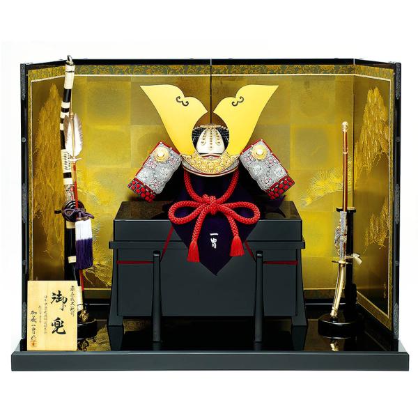 五月人形 真多呂人形作 兜飾り 加藤一胄作 四分の三 極上 兜飾りセット 3101