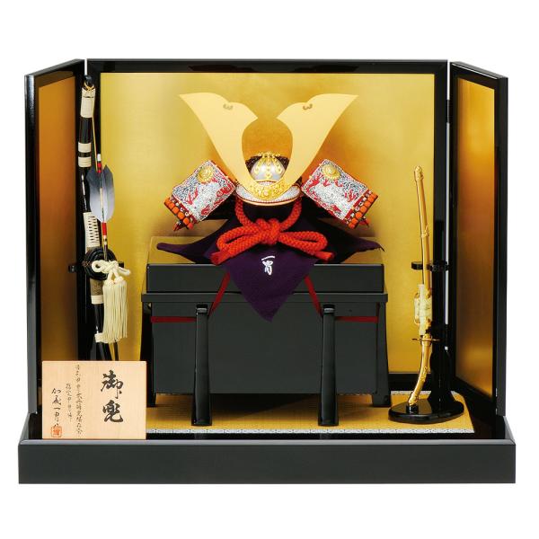 五月人形 真多呂人形作 兜飾り 加藤一胄作 二分の一 不動明王 兜飾りセット 3110