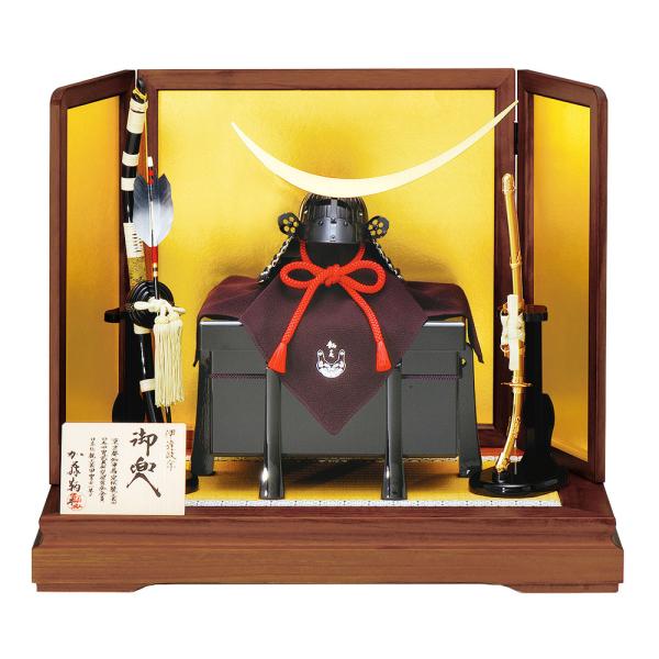 五月人形 真多呂人形作 兜飾り 加藤鞆美作 三分の一 伊達政宗 兜飾りセット 3210
