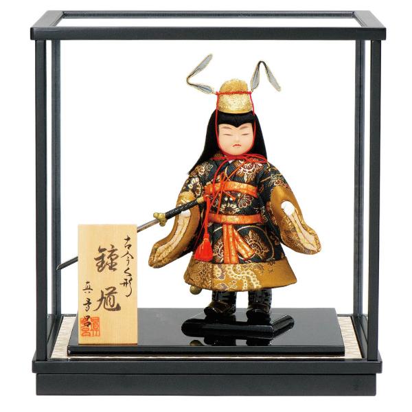 五月人形 真多呂人形作 木目込み ケース飾り 鍾馗ケース付き 3507