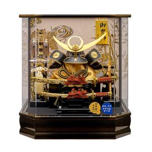 久月 五月人形 兜ケース飾り 10号 兜 取付ケース入 ガラスケース