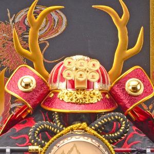 五月人形 コンパクト ケース入り 兜 真田 虎...の詳細画像2