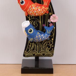 鯉のぼり 室内 こいのぼり 鯉飾り 黒 桜流星...の詳細画像5