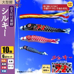 鯉のぼり こいのぼり 翔勇鯉ガーデンセット 3m 8点 ポール6m 杭打込み