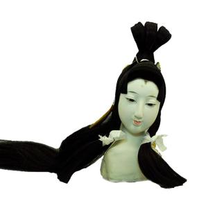 日本人形頭 顔 手芸品 部品 尺五 芸者 頭師小宮映峯 : 雛人形-五月人形