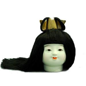 日本人形頭 顔 手芸品 部品 尺五 芸者 頭師小宮映峯 : 雛人形-五月人形